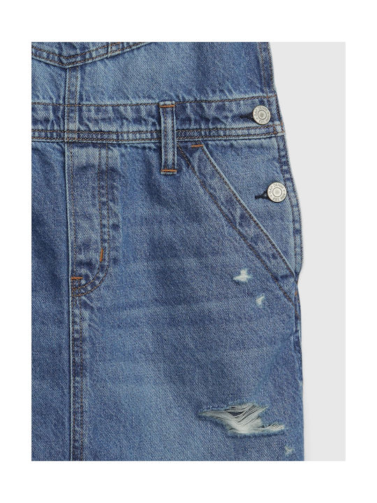 GAP Kids Denim Skirt Overalls Blue