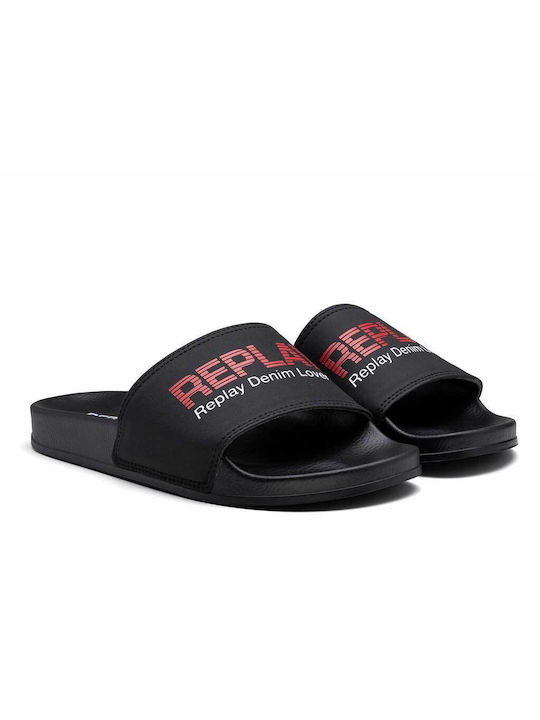 Replay Herren-Sandalen Schwarz