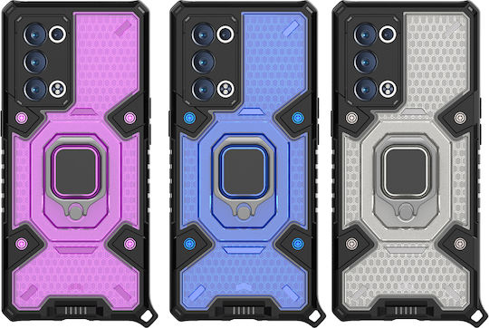 Techsuit Honeycomb Back Cover Πλαστικό / Σιλικόνης 1.3mm Μπλε (Oppo Reno6 Pro 5G)