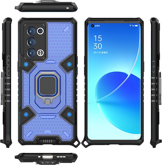 Techsuit Honeycomb Back Cover Πλαστικό / Σιλικόνης 1.3mm Μπλε (Oppo Reno6 Pro 5G)