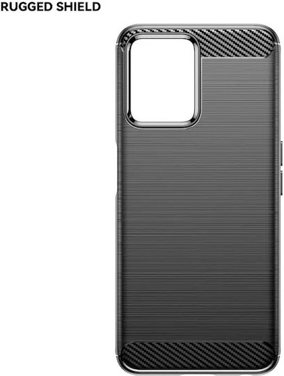 Techsuit Carbon Back Cover Silicon Negru (Realme C35)