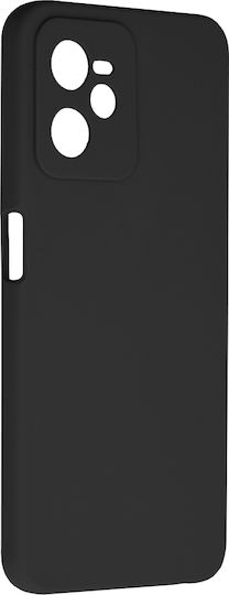 Techsuit Soft Edge Umschlag Rückseite Silikon Schwarz (Realme C35)