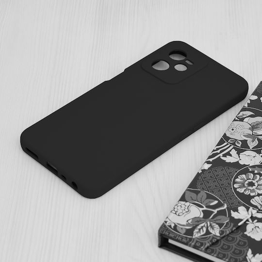 Techsuit Soft Edge Umschlag Rückseite Silikon Schwarz (Realme C35)