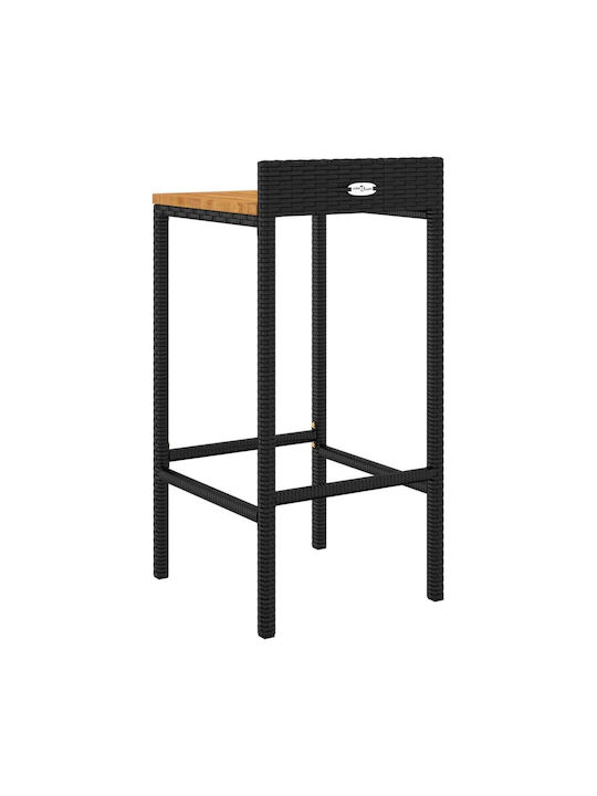 Stool for Bar Outdoor Black 40x42x78cm