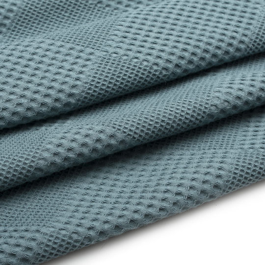 Dimcol Decke Pique Übergröße 220x250cm Petrol Blau