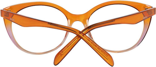 Emilio Pucci Rame Ochelari Pentru Femei Din Acetat Portocalii EP5134 044