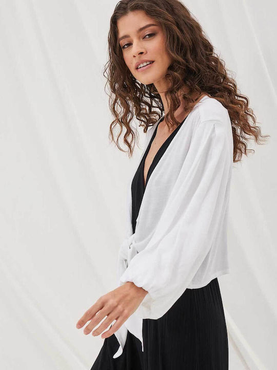 Namaste Summer Tunic Long Sleeve White