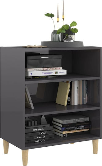 Bibliotecă Gri Lucios 57x35x70 cm Bibliotecă Gri Lucios 57x35x70 cm