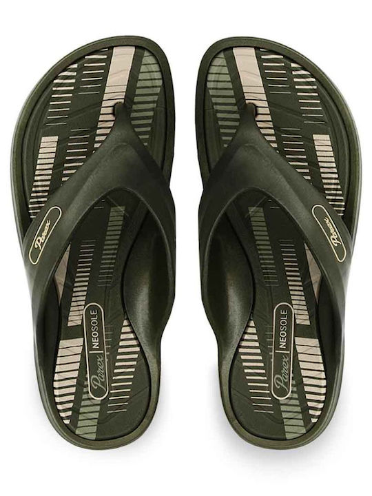 Parex Men's Flip Flops Khaki