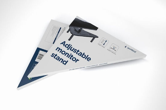 Gembird Adjustable Triangle Επιτραπέζια Βάση Οθόνης Γκρι