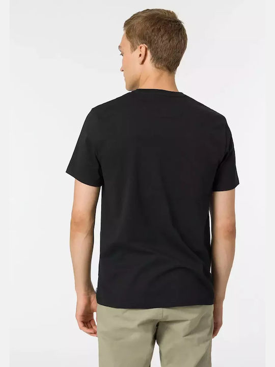 Tiffosi Herren T-Shirt Kurzarm Schwarz