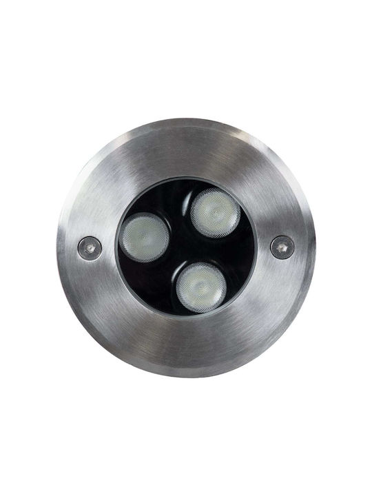 GloboStar GloboStar Außenstehlampen Spot LED 12W RGBW IP68 Silber
