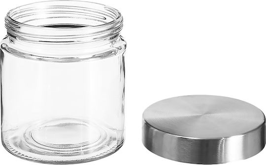 Click General Use Glass Transparent Jar with Lid 750ml