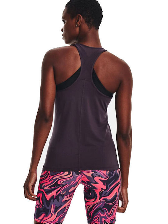 Under Armour Damen Sportlich Bluse Ärmellos Lila