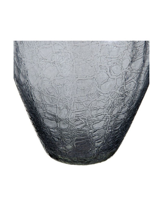 BigBuy Vază Decorativă Cristal Gri 20x20x30cm 1buc