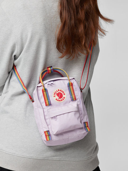 Kanken Rainbow Ανδρική Τσάντα Ώμου / Χιαστί Μπεζ