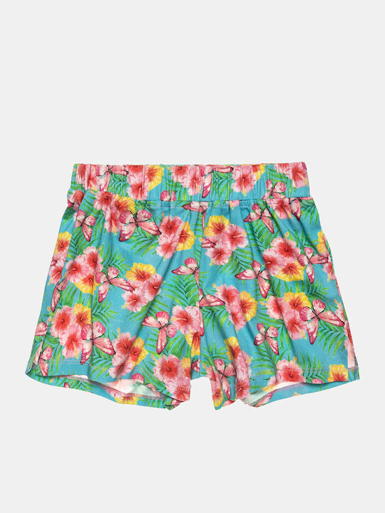 Set pentru copii cu șorturi Vară 2buc Multicolor Butterflies And Flower Print