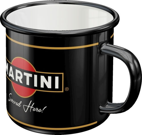 Nostalgic Art Martini Served Here Κούπα Εμαγιέ Μαύρη 360ml Nostalgic Art Martini Served Here Κούπα Εμαγιέ Μαύρη 360ml