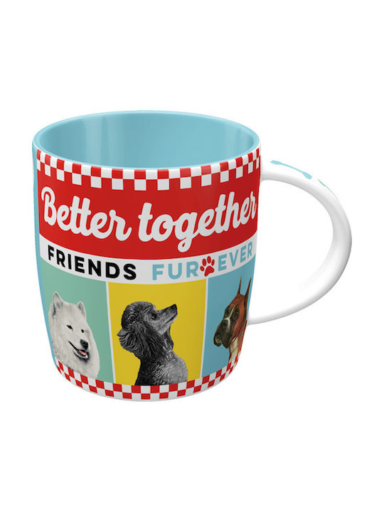 Nostalgic Art Better Together Dogs Κούπα Κεραμική Πολύχρωμη