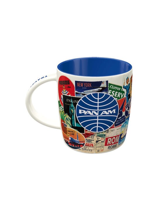 Nostalgic Art Pan Am Travel Becher Keramik Mehrfarbig 330ml 43074