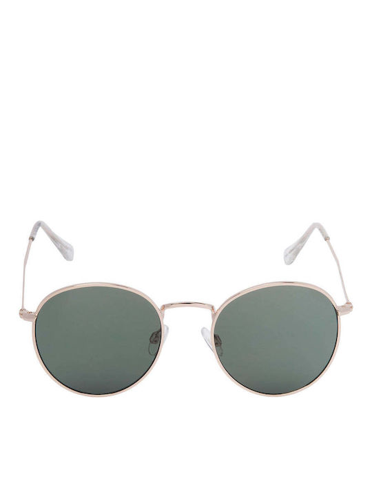 Jack & Jones Unisex Sonnenbrille mit Metall Gestell Gold / Gold Colour