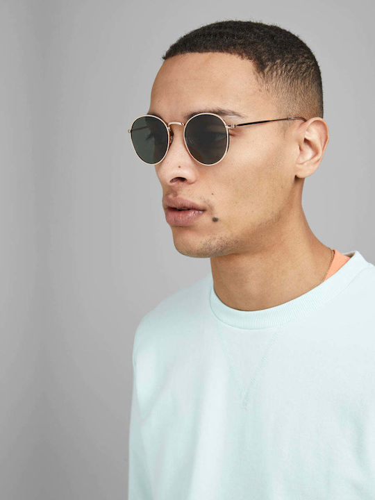 Jack & Jones Unisex Sonnenbrille mit Metall Gestell Gold / Gold Colour