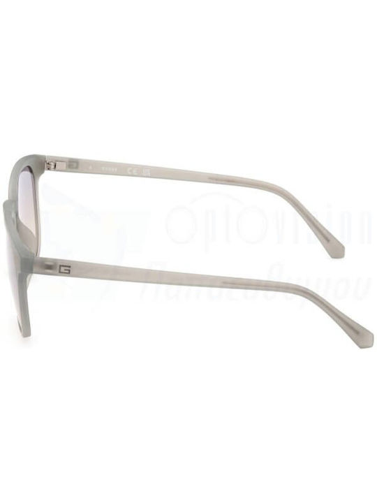 Guess Guess Women's Sunglasses with White Horn-Rimmed Frame and Grey Gradient Lenses GU00061 20B