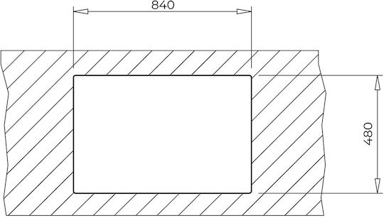 Teka Nova 45 B-TG 1B 1D Ένθετος Νεροχύτης από Συνθετικό Γρανίτη Μ86xΠ51cm Λευκός