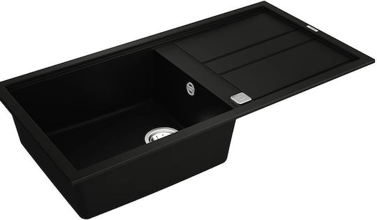 Teka Nova 60 L-TG 1B 1D 115330059 Drop-In Мивка Ляв от Синтетичен Гранит Ш100xД51см Черен