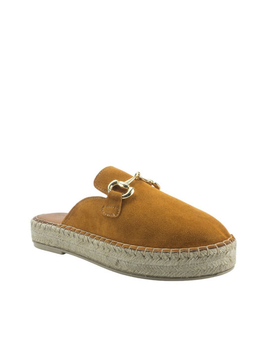 Commanchero Original Flat Mules σε Πορτοκαλί Χρώμα