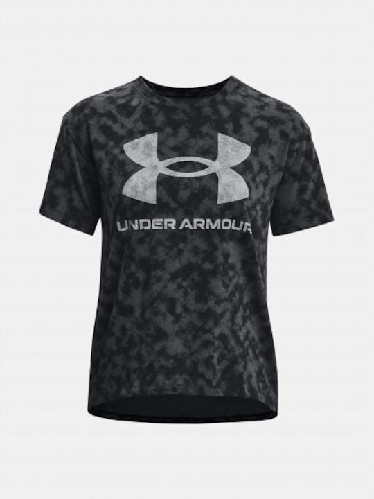 Under Armour Γυναικείο Αθλητικό T-shirt Μαύρο