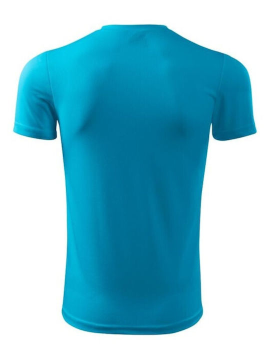 Adler Fantasy M MLI12444 Ανδρικό Διαφημιστικό T-shirt Κοντομάνικο σε Τιρκουάζ Χρώμα