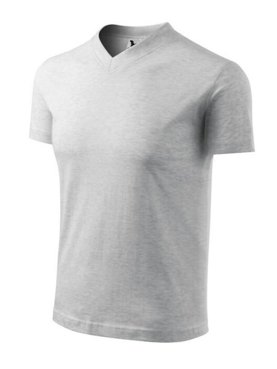 Adler Ανδρικό Διαφημιστικό T-shirt Κοντομάνικο σε Γκρι Χρώμα