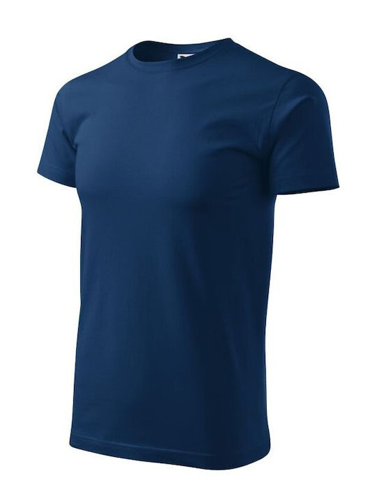 Adler Basic M Ανδρικό Διαφημιστικό T-shirt Κοντομάνικο σε Navy Μπλε Χρώμα