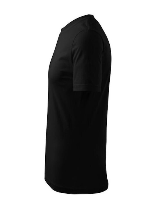 Adler Ανδρικό Διαφημιστικό T-shirt Κοντομάνικο σε Μαύρο Χρώμα
