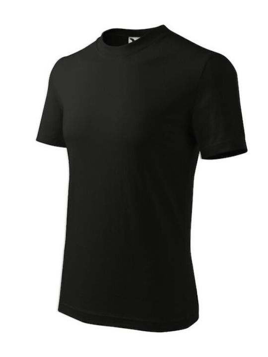 Malfini Heavy U MLI11001 Men's Short Sleeve Promotional T-Shirt Black