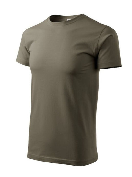 Adler Basic M MLI12929 Men's Short Sleeve Promotional T-Shirt Khaki 129-29 Adler Basic M MLI12929 Men's Short Sleeve Promotional T-Shirt Khaki 129-29