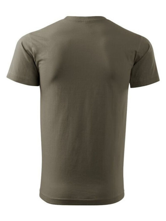 Adler Basic M MLI12929 Ανδρικό Διαφημιστικό T-shirt Κοντομάνικο σε Χακί Χρώμα