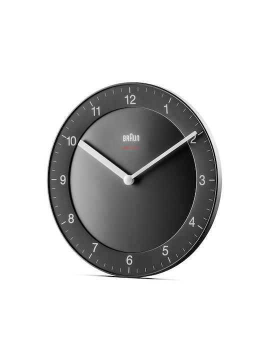 Braun BC06B-DCF Wanduhr Metallisch Schwarz Ø20cm