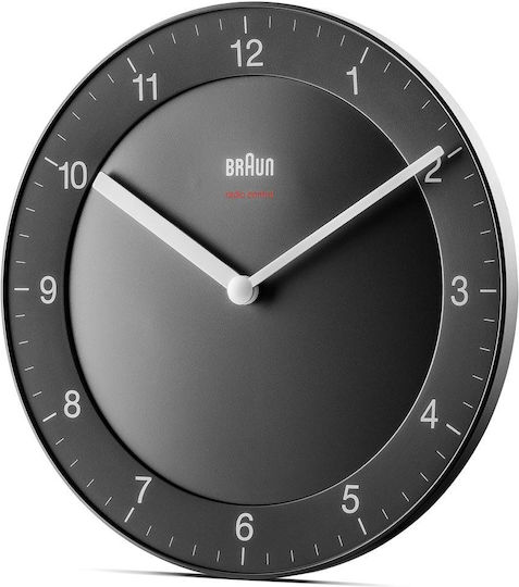 Braun BC06B-DCF Wanduhr Metallisch Schwarz Ø20cm