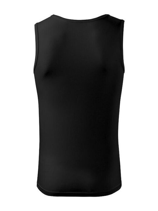 Malfini Ανδρικό Διαφημιστικό T-shirt Κοντομάνικο σε Μαύρο Χρώμα