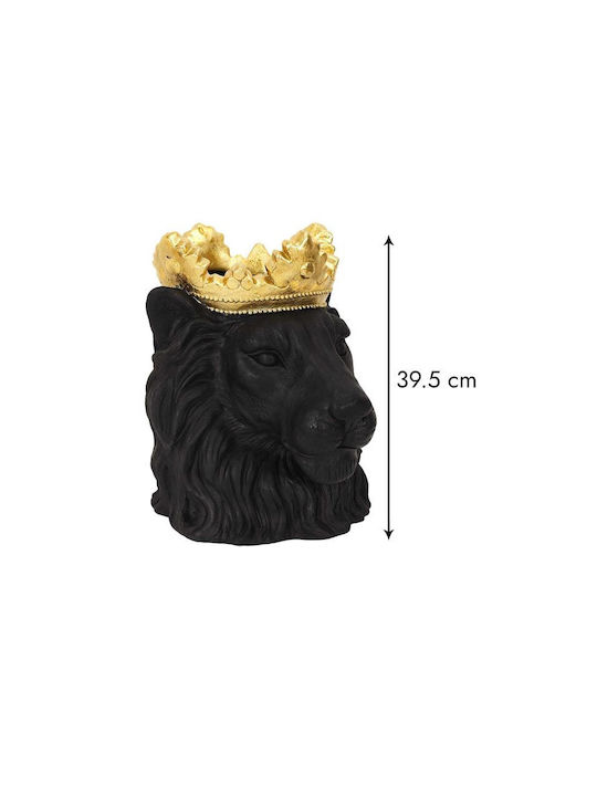 The Home Deco Factory Planter Polyresin Black 28x28x39.5cm.