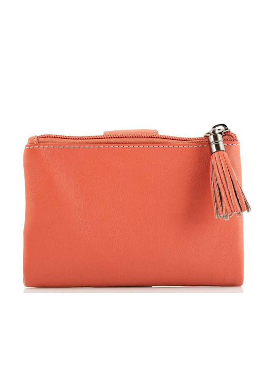 Klein Leder Damen Geldbörse Klassisch Orange
