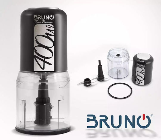 Bruno Πολυκόπτης Multi 400W με Δοχείο 500ml Μαύρος