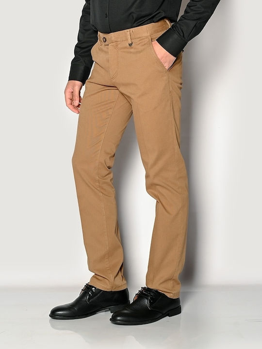 Sogo Men's Trousers in Regular Fit Beige