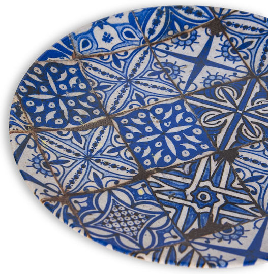 General Trade Teller Untiefe aus Porzellan Blau mit Durchmesser 20cm