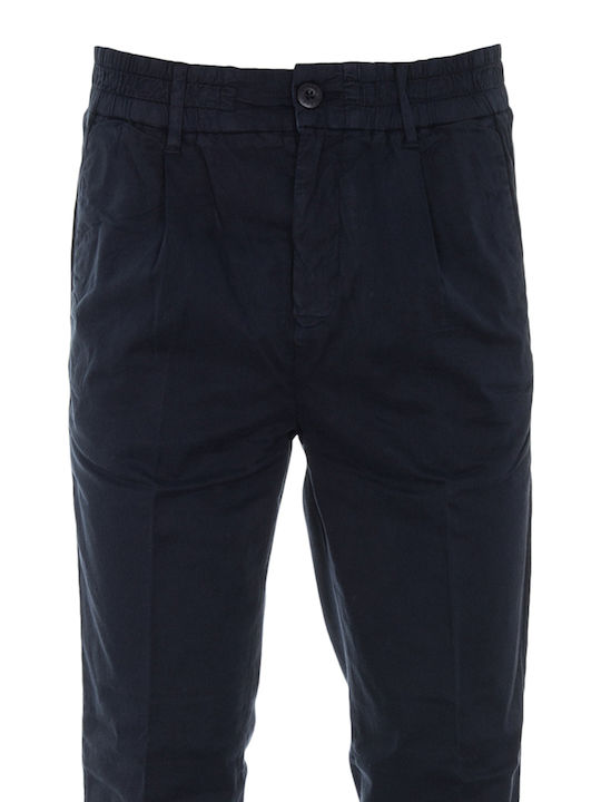 Guess Henry Men's Trousers Chino in Regular Fit Navy Blue