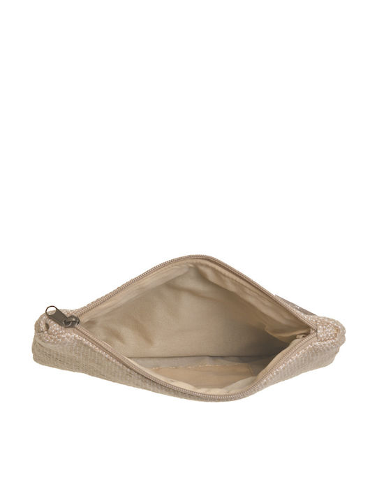 Straw Women's Clutch Beige
