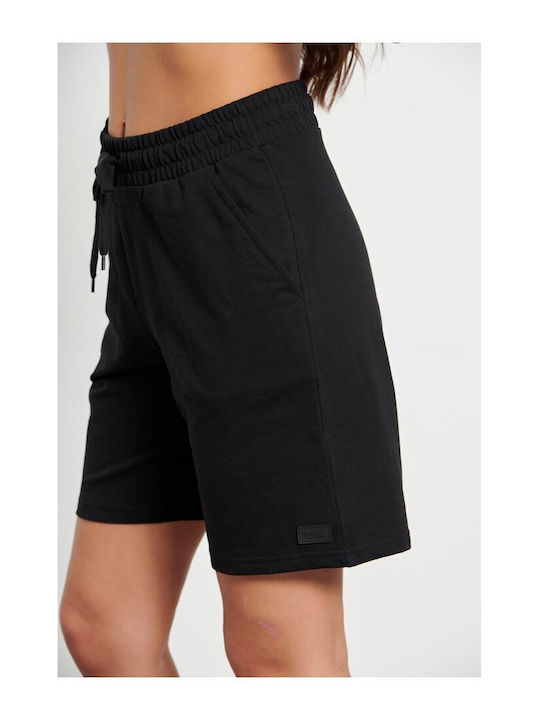 Women's Sporty Bermuda Shorts Black
