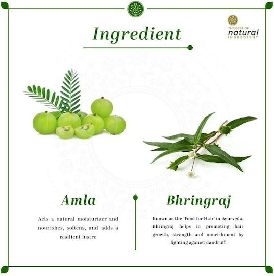 Khadi Natural Amla & Bhringraj Shampoos gegen Haarausfall für Alle Haartypen 210ml